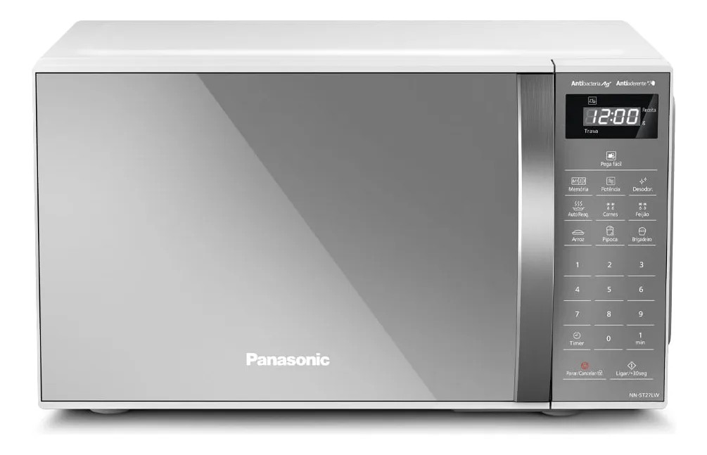 Micro-ondas De Mesa Panasonic, 21 Litros, Branco, Espelhada